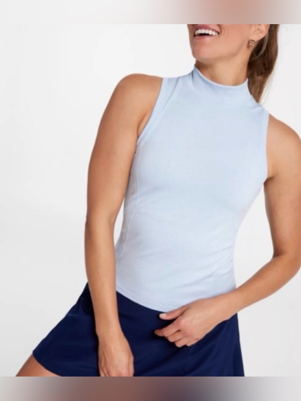 CALIA by Carrie Underwood Seamless Sleeveless Mock Neck Tank. Size XL